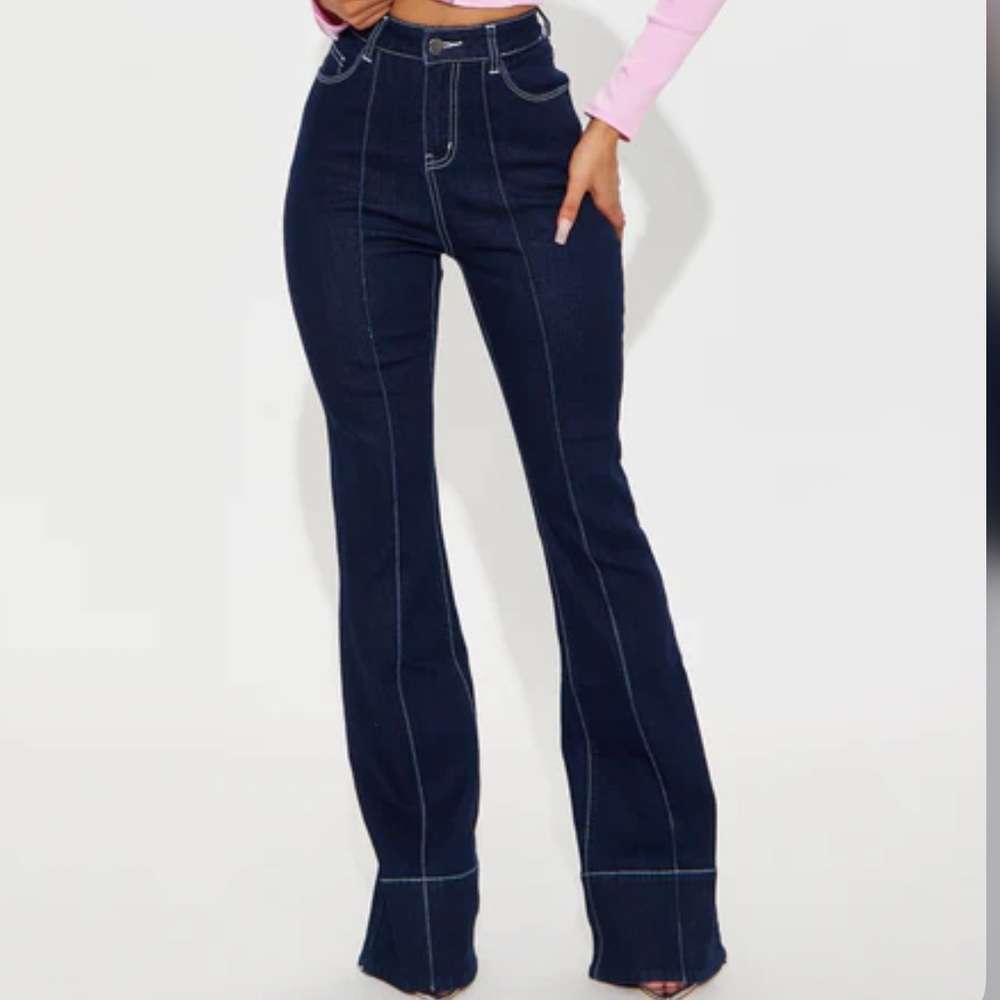 See Myself Out Flare Jeans - Dark Wash